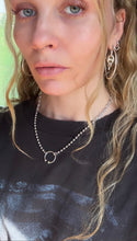 Load image into Gallery viewer, Peridot Barbell Portal Necklace
