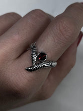 Load image into Gallery viewer, Chevron Gem Worm Ring