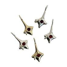 Load image into Gallery viewer, Garnet & Brass Strange Gossip Charm
