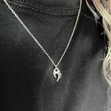 Load image into Gallery viewer, sterling silver necklace with two piercings