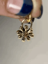 Load image into Gallery viewer, Brass Splat Blossom Charm