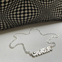 Load image into Gallery viewer, CREATURE medallion with sm figaro chain