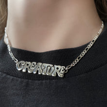 Load image into Gallery viewer, CREATURE medallion with sm figaro chain