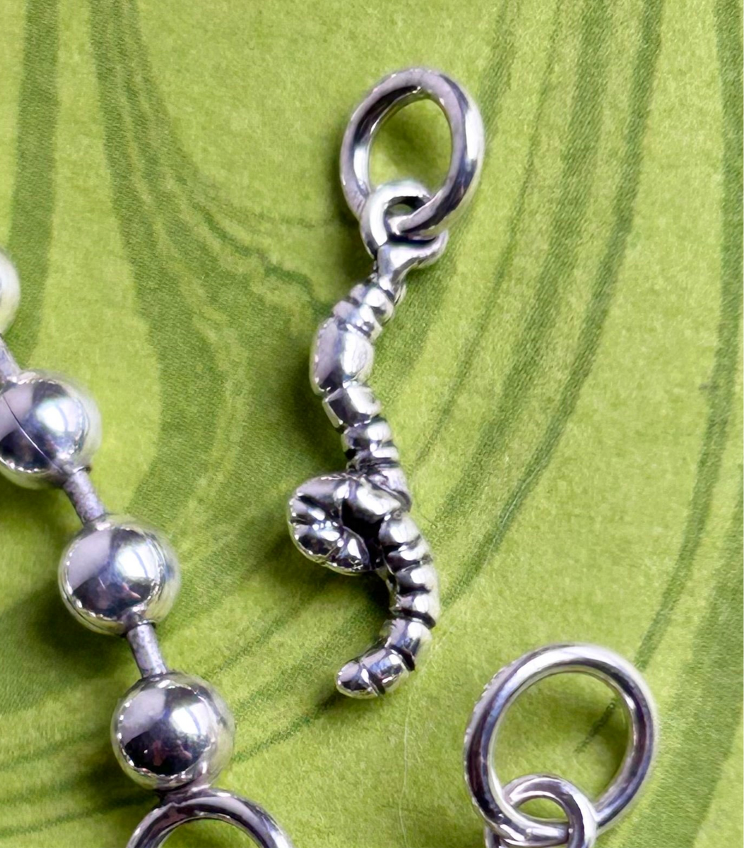 Teeny Weeny Worm Charm