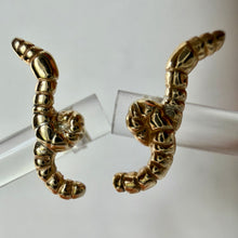 Load image into Gallery viewer, Golden Worm Studs
