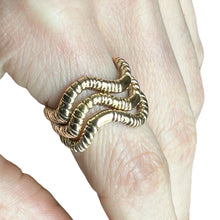 Load image into Gallery viewer, Brass Stacking Worm Ring
