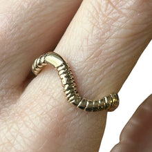 Load image into Gallery viewer, Brass Stacking Worm Ring
