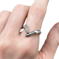 Chevron Worm Ring